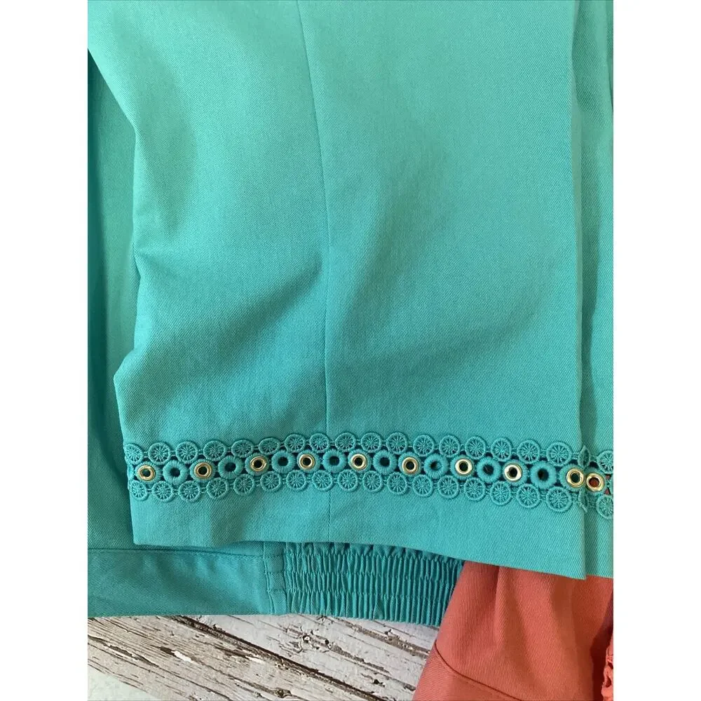 Alfred Dunner Blue Capris size 8P